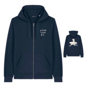SUDADERA CREMALLERA CAPUCHA UNISEX MBC26 NAVY