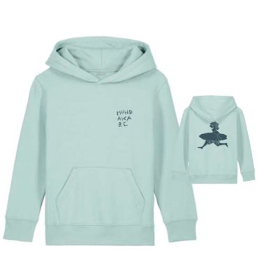 SUDADERA CAPUCHA NI&Ntilde;O MBC26 CARIBBEAN BLUE